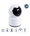 GloboStar® 86072 Table Camera WiFi HD 1080P 3MP 350° Two Way Audio & Motion Detection - Επιτραπέζια Κάμερα WiFi HD 1080P 350° Διπλή Κατέυθυνση Ομιλίας με Ανιχνευτή Κίνησης - Following Face Auto Tracking - Λευκό